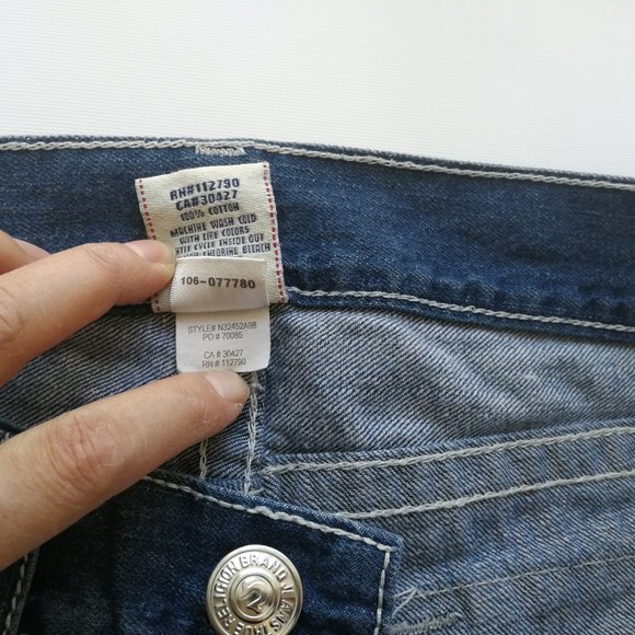 True Religion Ricky Straight Jeans 34 - Picture 7 of 10